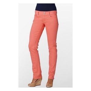 Lilly Pulitzer Coral Worth Straight Jeans